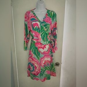 Lovely Lilly Pulitzer Wrap Around Dress